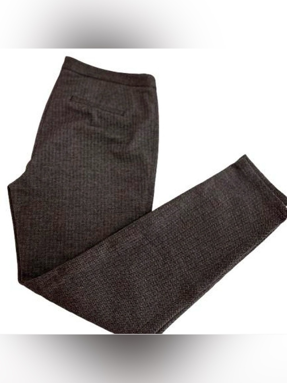 Talbots Dalton Charcoal Herringbone Pants Sz 8 Trousers Career Fall Prep